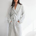 One Wednesday - Waffle Robe - Pearl Grey