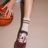 Unified - Gym Socks – Oat Cocoa Stripe -