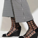 Unified - Sheer French Window Socks – Black -