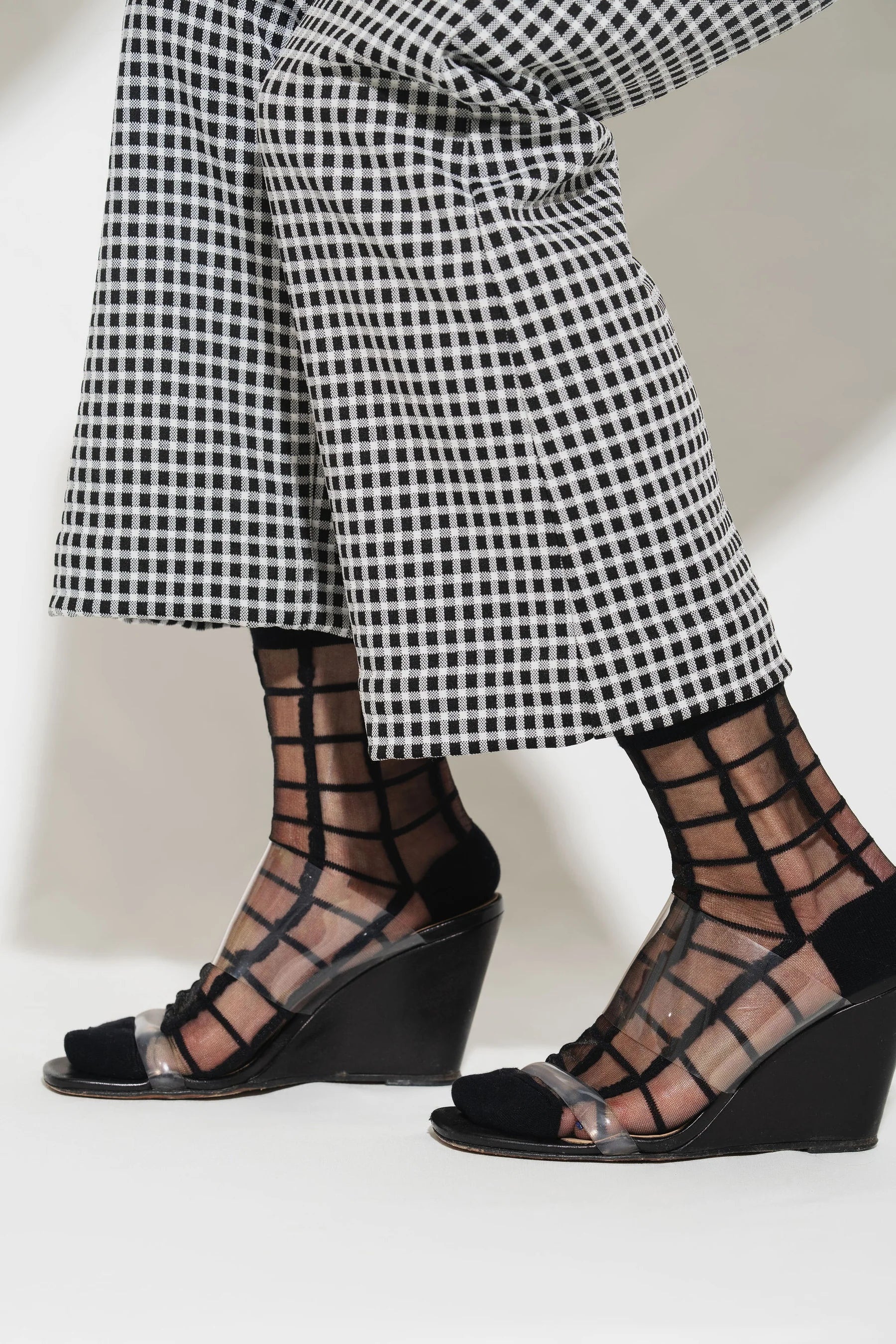Unified - Sheer French Window Socks – Black -