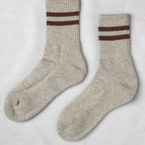 Unified - Gym Socks – Oat Cocoa Stripe -