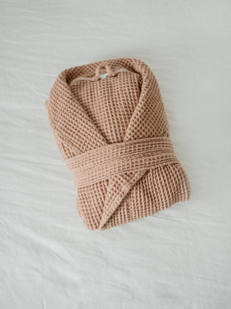 One Wednesday - Waffle Knit Robe -