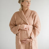 One Wednesday - Waffle Knit Robe - Nougat