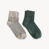 Striped & Solid Pima Socks – 2 Pack