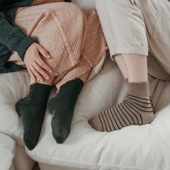 Striped & Solid Pima Socks – 2 Pack