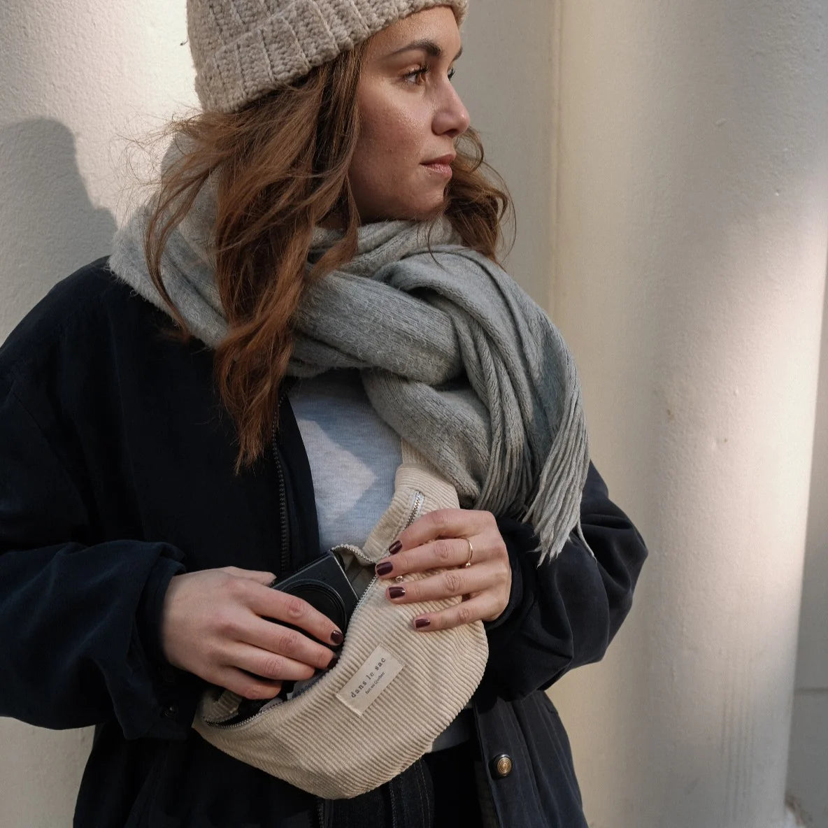 dans le sac - Cord Belt Bag – Vanilla -