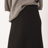 Indi & Cold - Ribbed Knit Skirt -