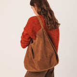 Indi & Cold - Split Leather Tote Bag – Tabaco -