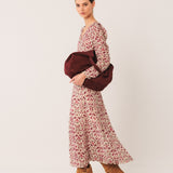 Indi & Cold - Split Leather Tote Bag – Garnet -