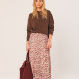 Indi & Cold - Split Leather Tote Bag – Garnet -