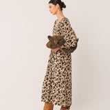 Indi & Cold - Split Leather Tote Bag – Khaki -