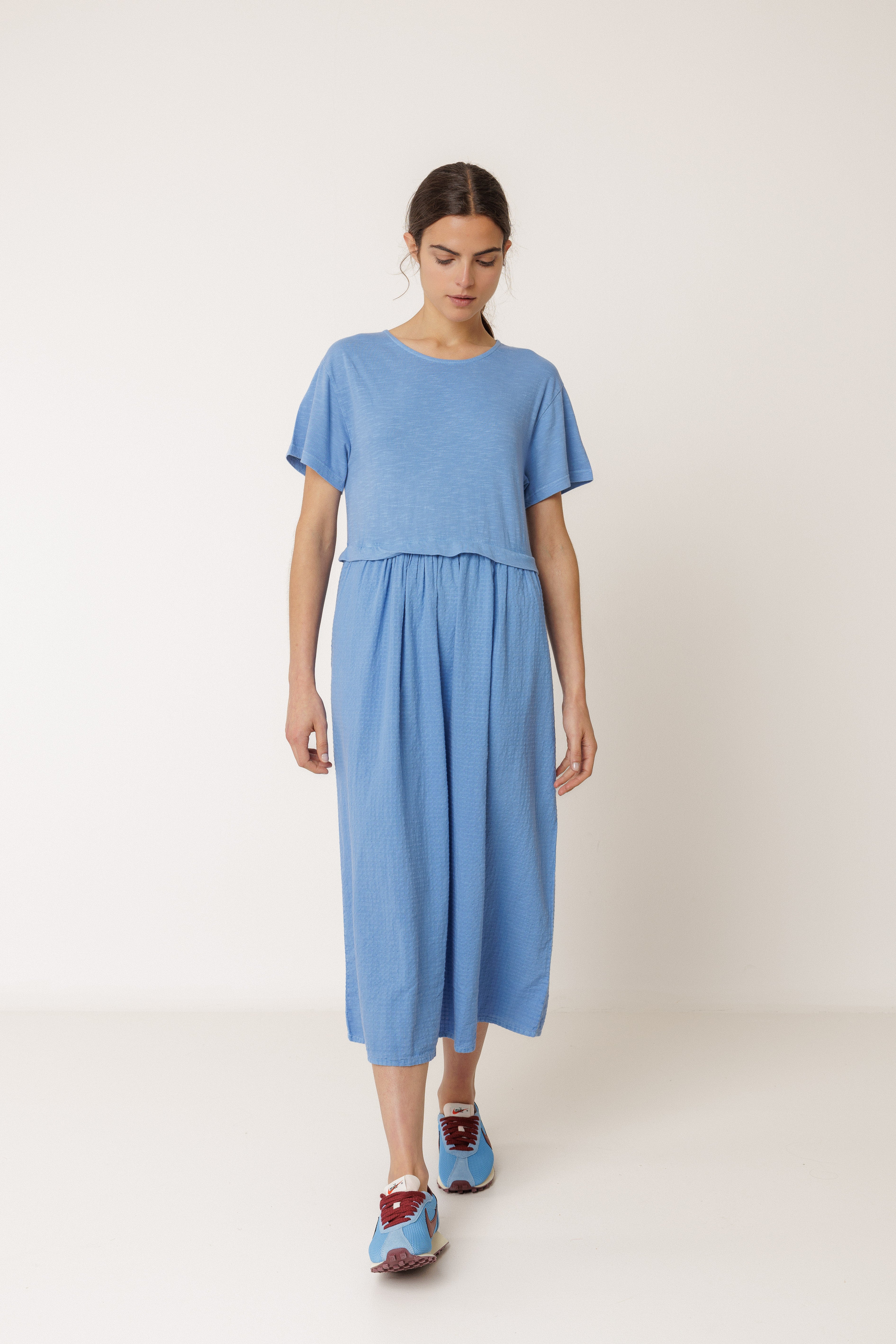 Indi & Cold - Combination Midi Dress -