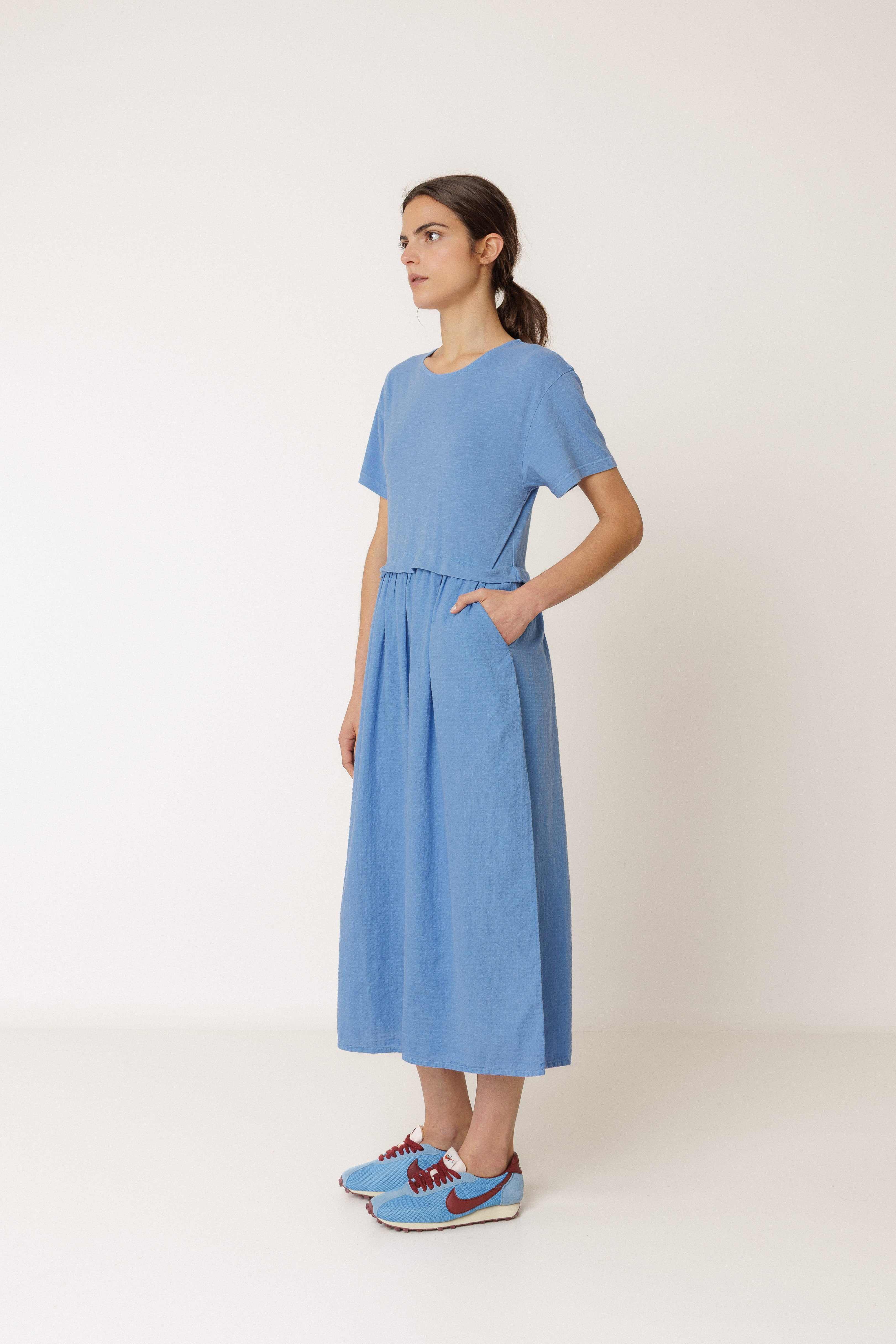 Indi & Cold - Combination Midi Dress -