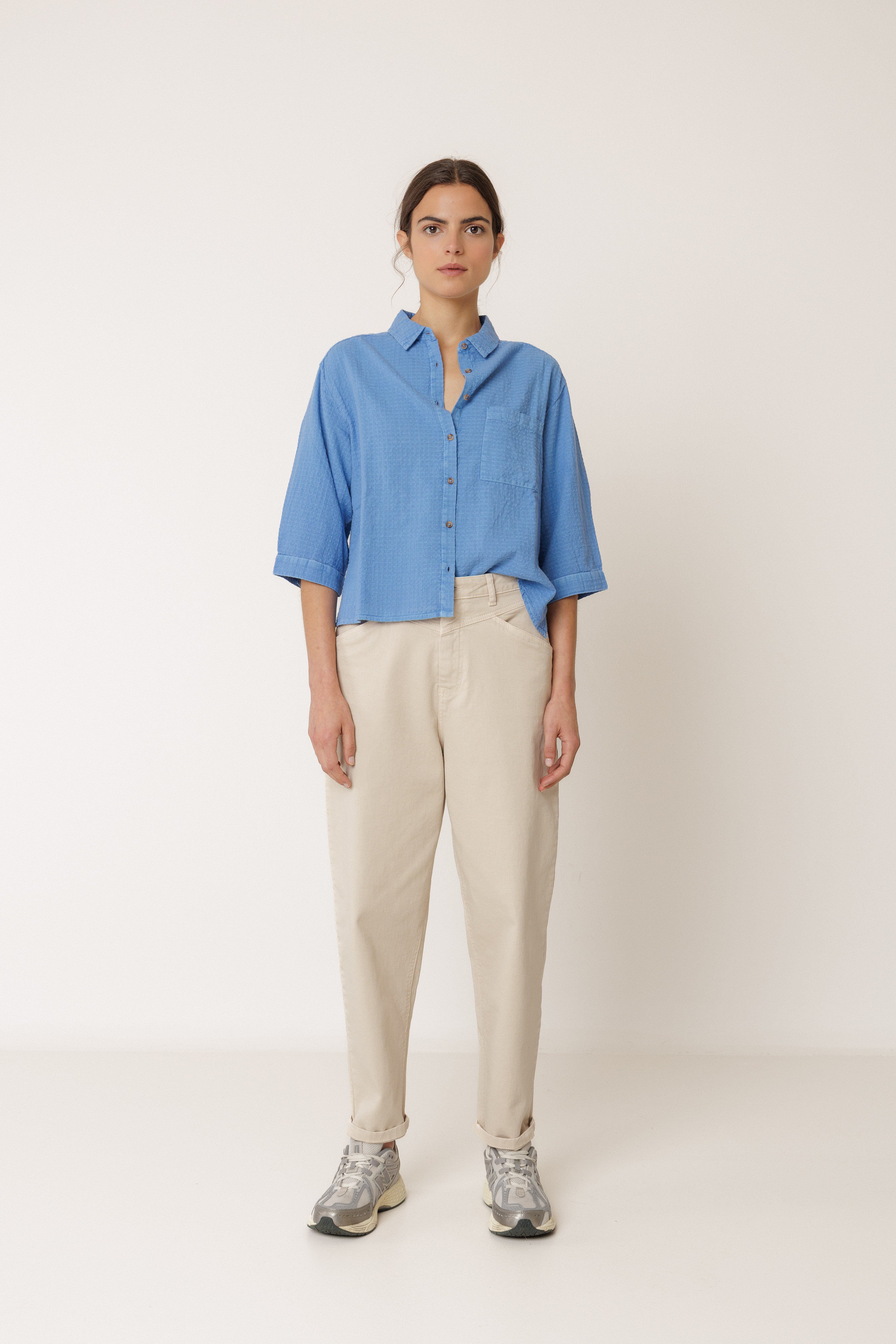 Indi & Cold - Oversize Combination Shirt -