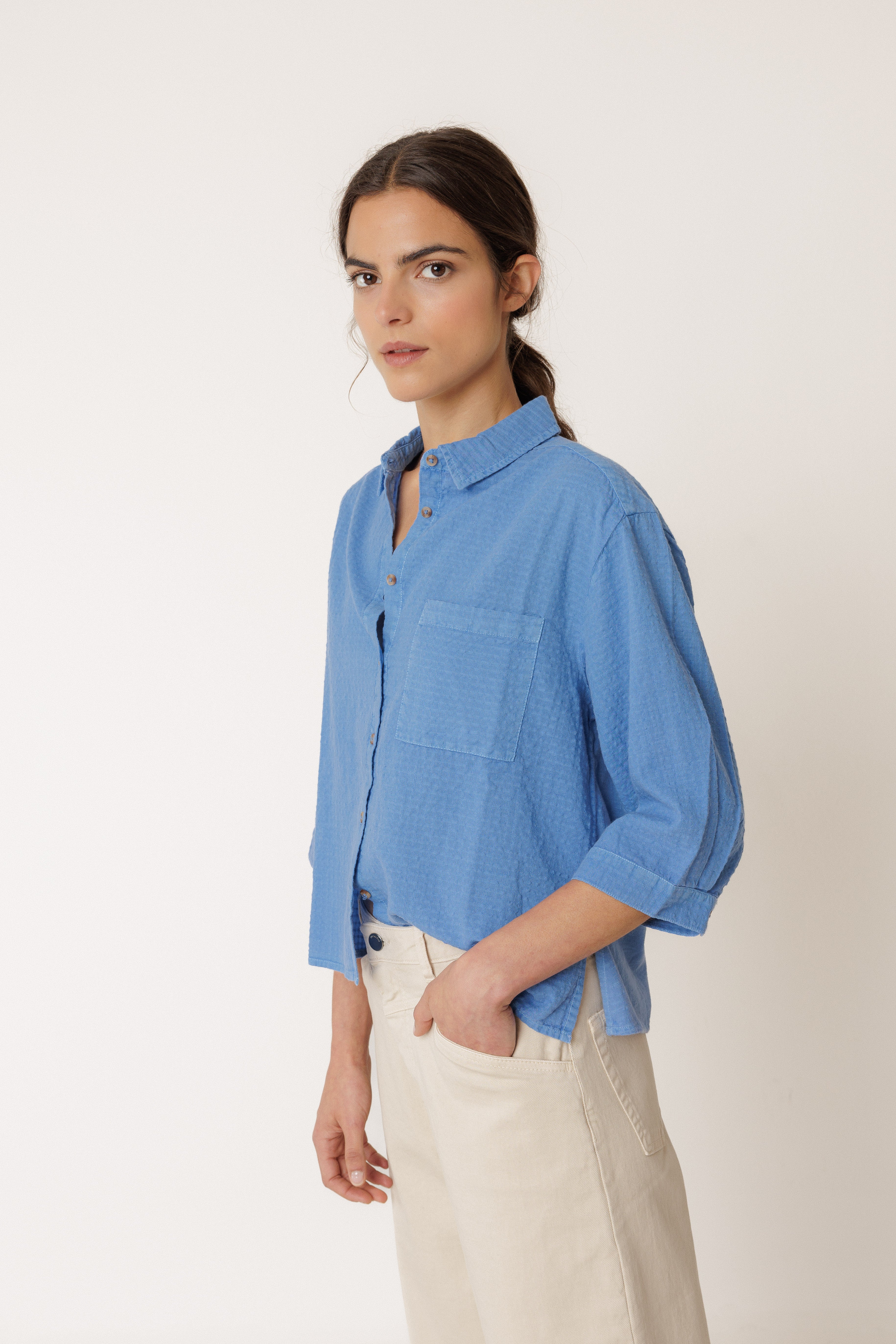 Indi & Cold - Oversize Combination Shirt -