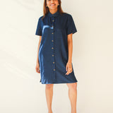 Belted Button Dress