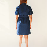 Belted Button Dress