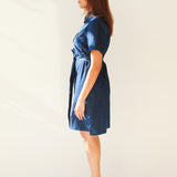Belted Button Dress