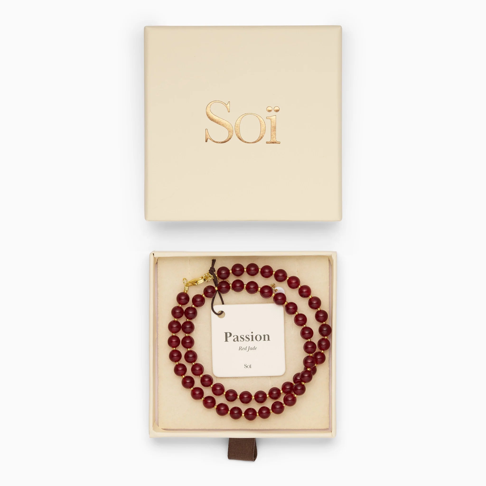 Soi - Hailey Red Jade Necklace -