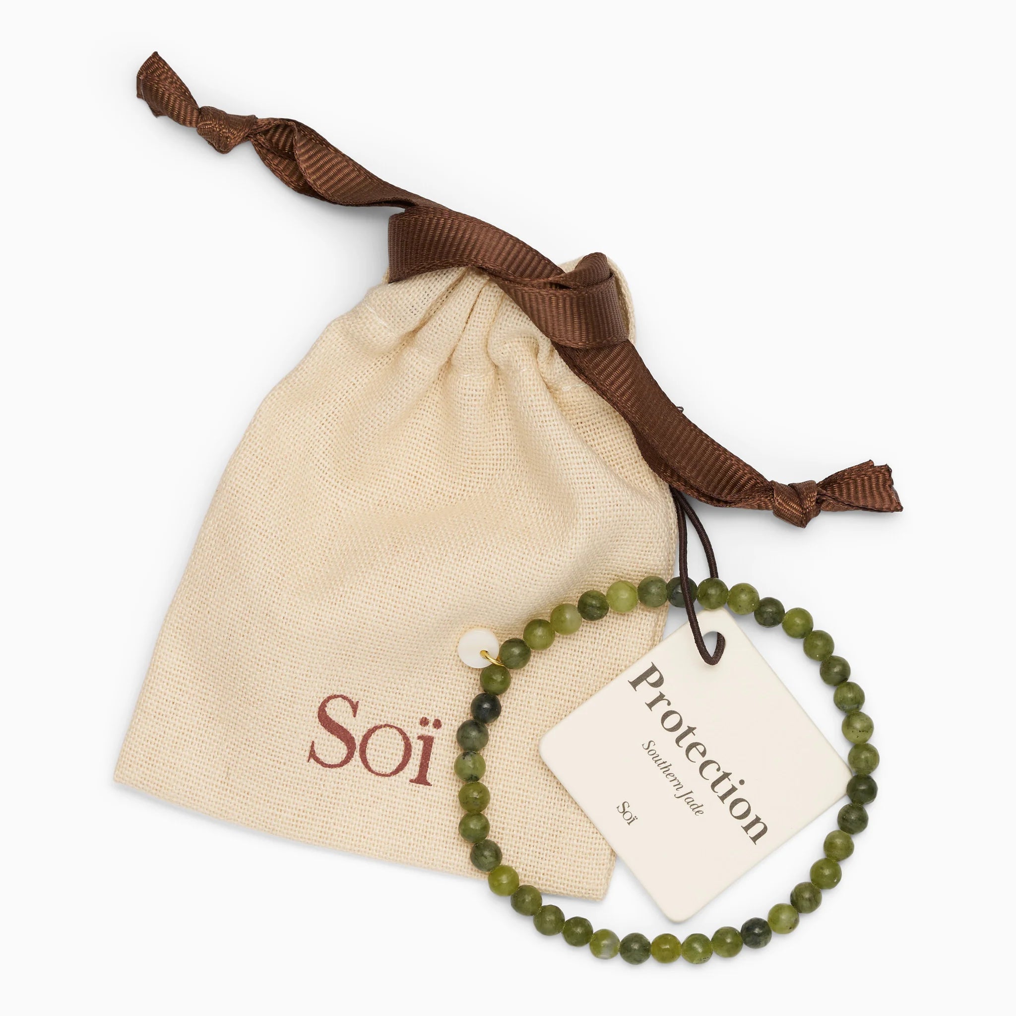 Soi - Petite Southern Jade Stretch Bracelet -