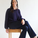 Ribbed Balloon Sleeve Sweater