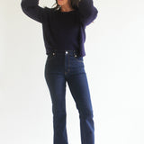 Ribbed Balloon Sleeve Sweater