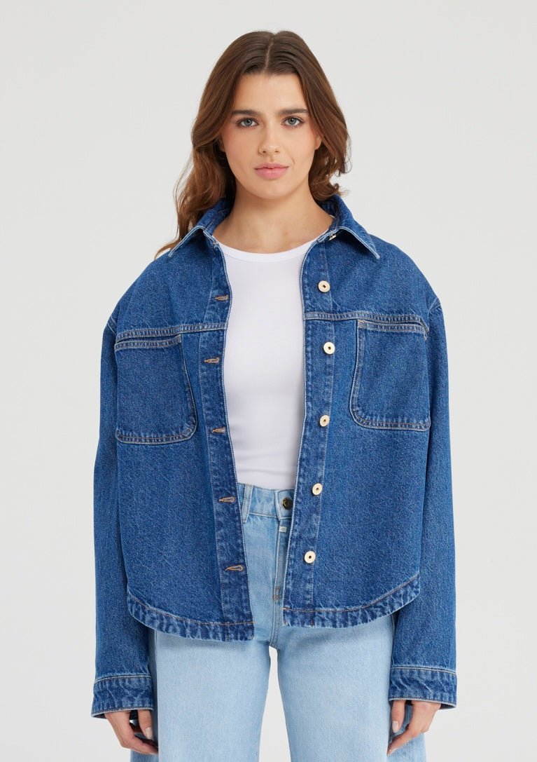 Cup of Joe - Tamara Oversized Denim Jacket -