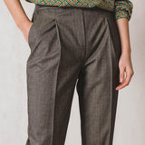 Plaid Button Trouser-Indi & Cold-Sattva Boutique