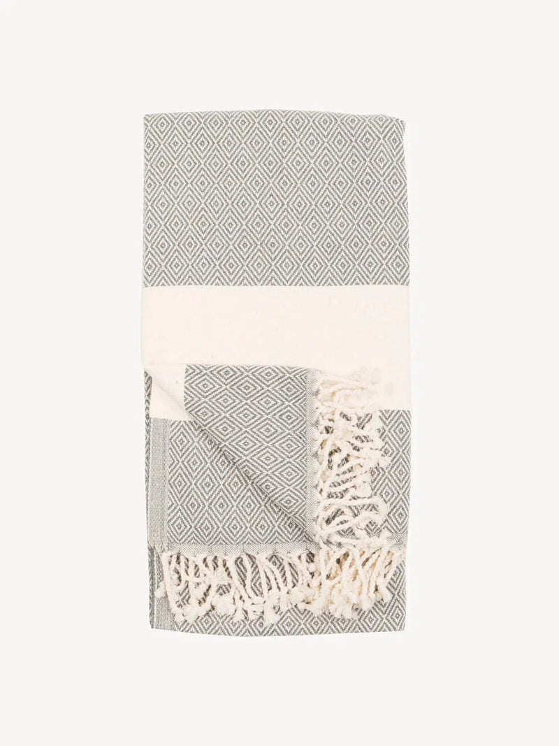 Diamond Towel Slate-Pokoloko-Sattva Boutique