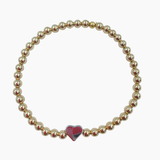 Saskia de Vries - Gold Love Heart Bracelet – 6.5" -