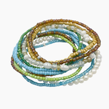 Saskia de Vries - Saskia de Vries Seaglass Stack Bracelets -