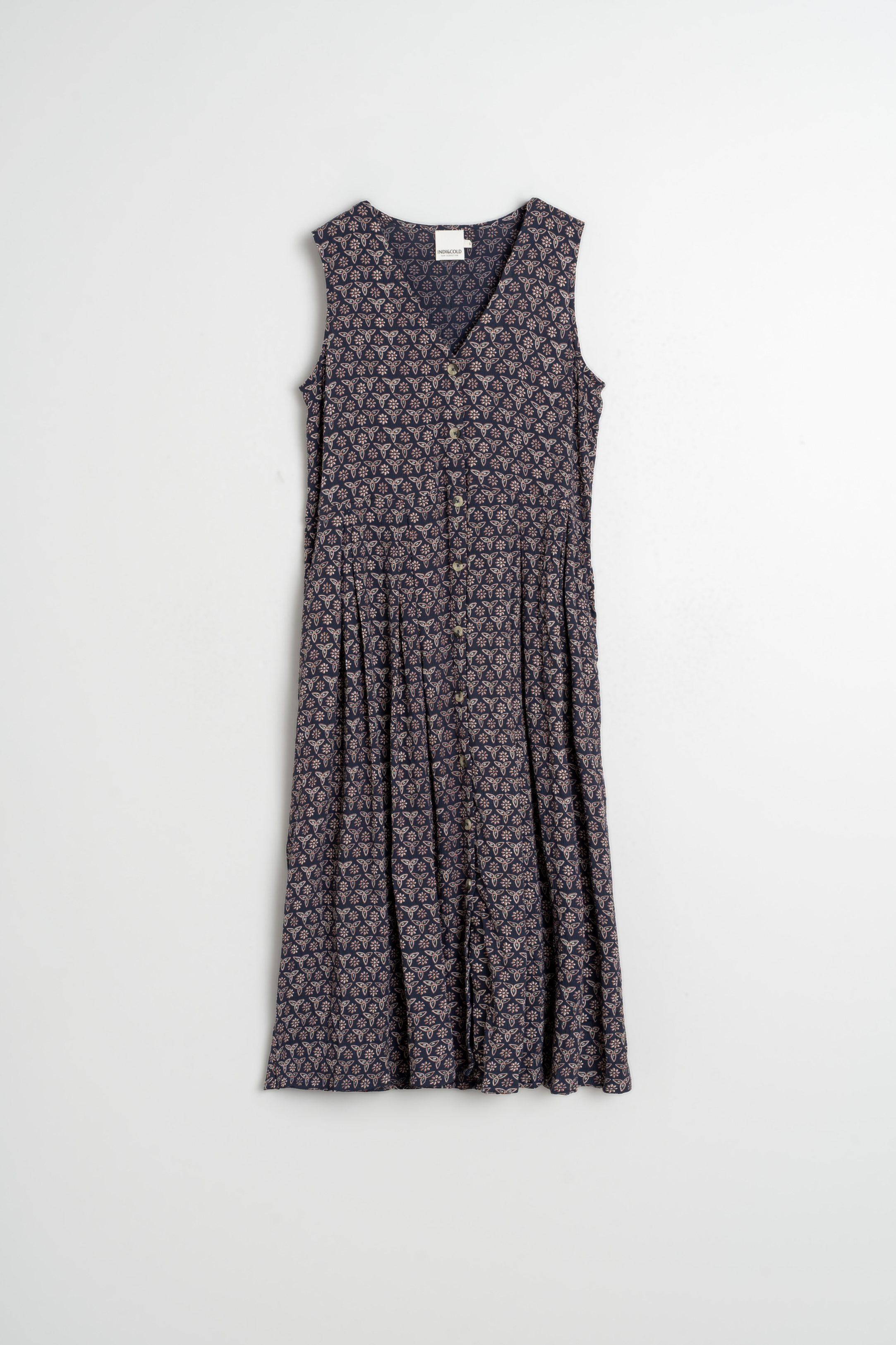 Indi & Cold - Multiposition Block Print Dress -