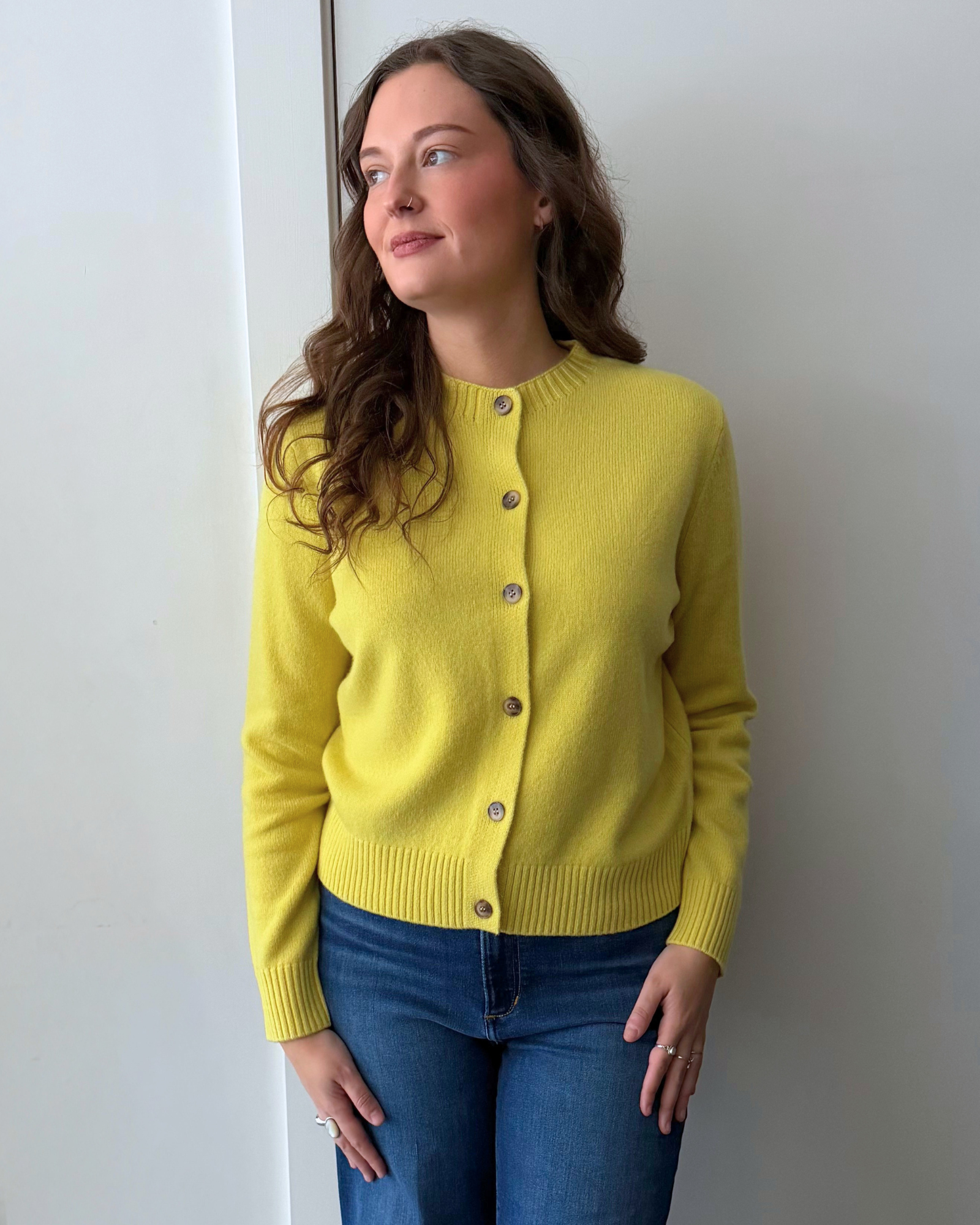 Naïf - Shelly Cardigan - Yellow Lime