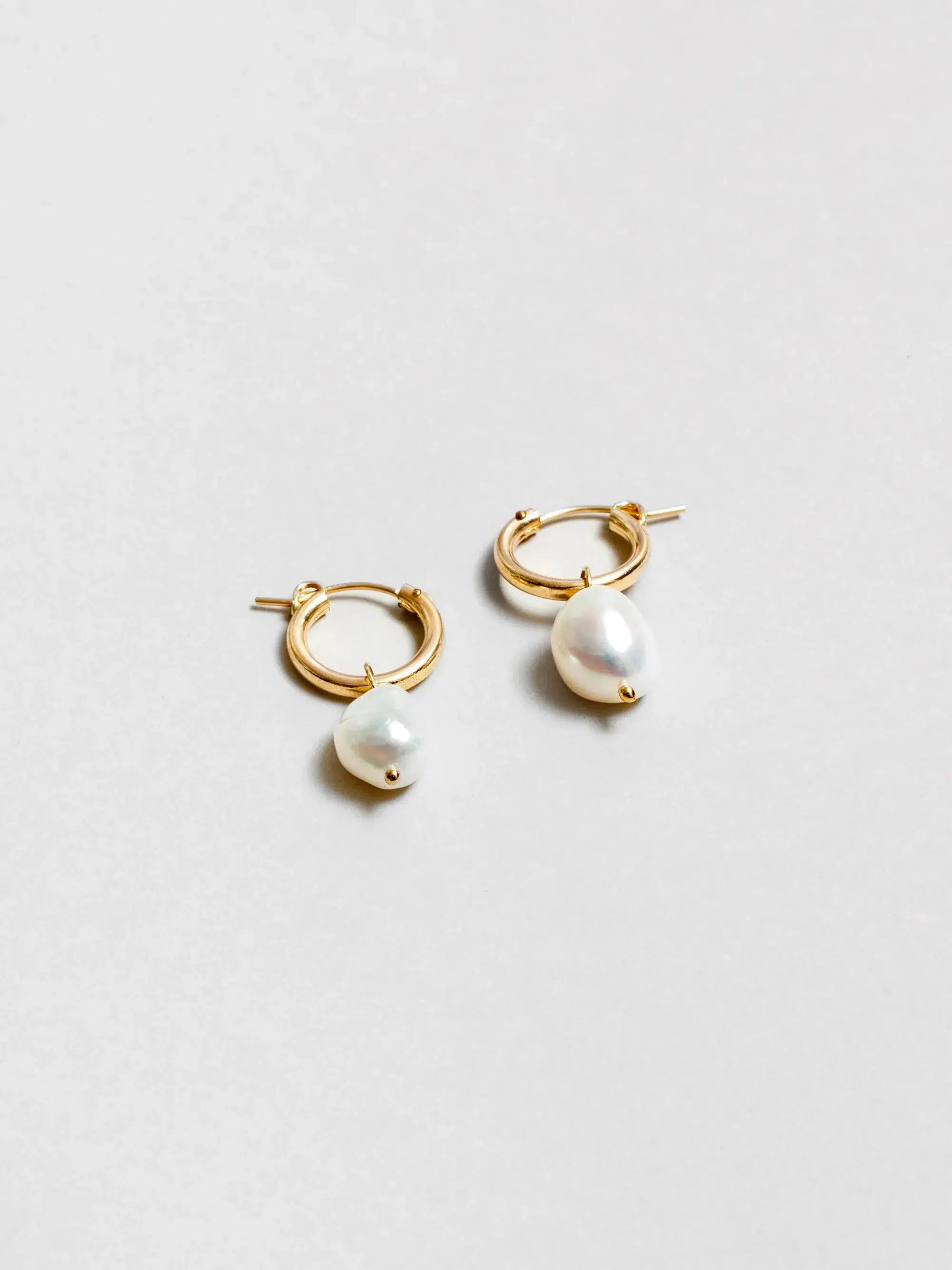 Wolf Circus - Pearl Hoops Gold - Default Title
