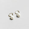 Wolf Circus - Pearl Hoops Silver -