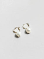 Pearl Hoops Silver-Wolf Circus-Sattva Boutique