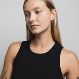 Pearl Hoops Small – Gold