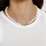 Lola Pearl Necklace Gold