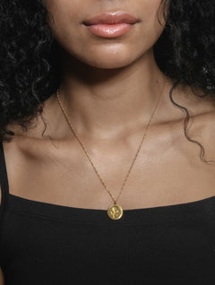 Wolf Circus - Rose Coin Gold Necklace -