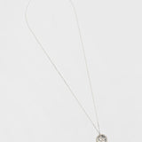 Rose Coin Necklace – Silver