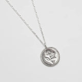 Wolf Circus - Rose Coin Silver Necklace -