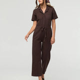 Stretch Canvas Girlfriend Jumpsuit