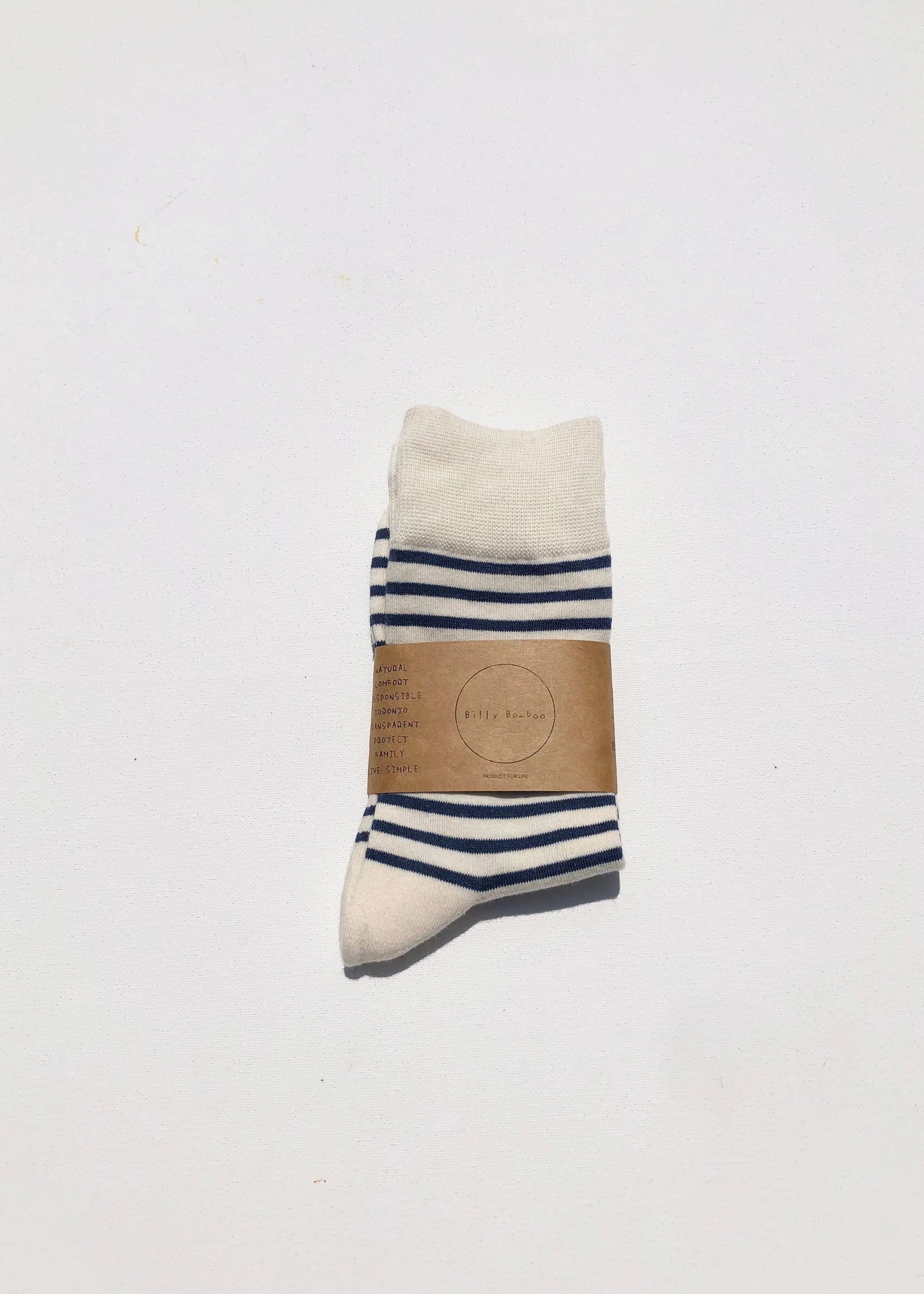 Billy Bamboo - Colour Stripe Socks – Navy -