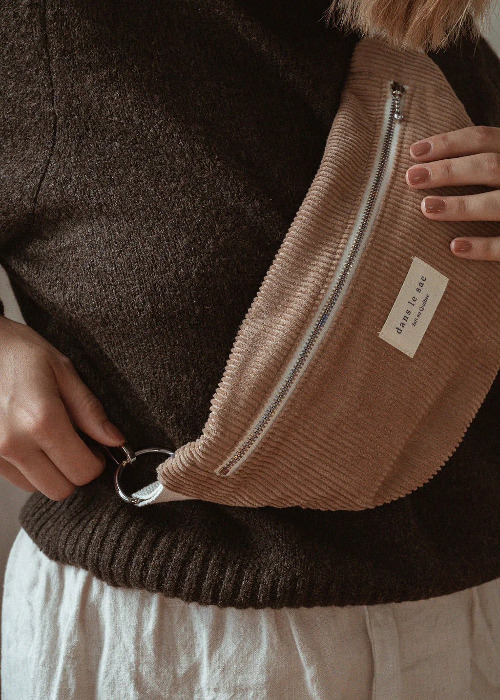 dans le sac - Cord Belt Bag – Dune -