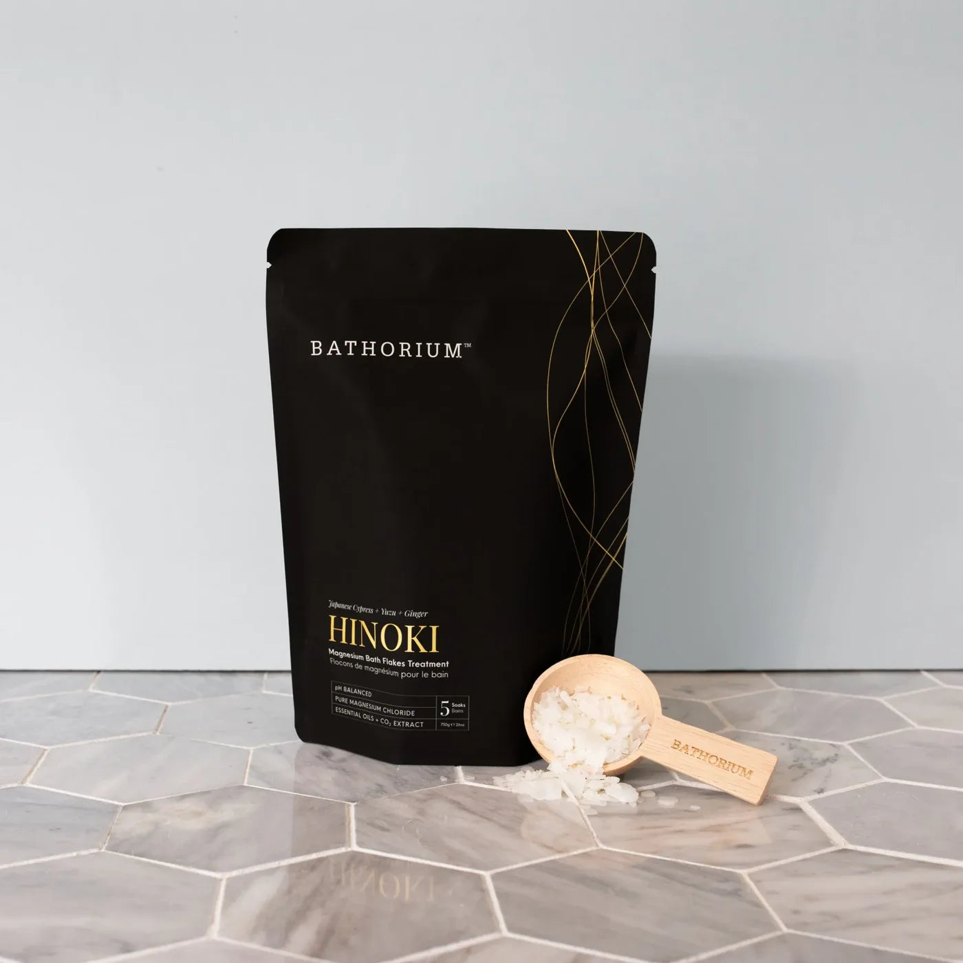 Bathorium - Hinoki Magnesium Bath Flakes – 750g -