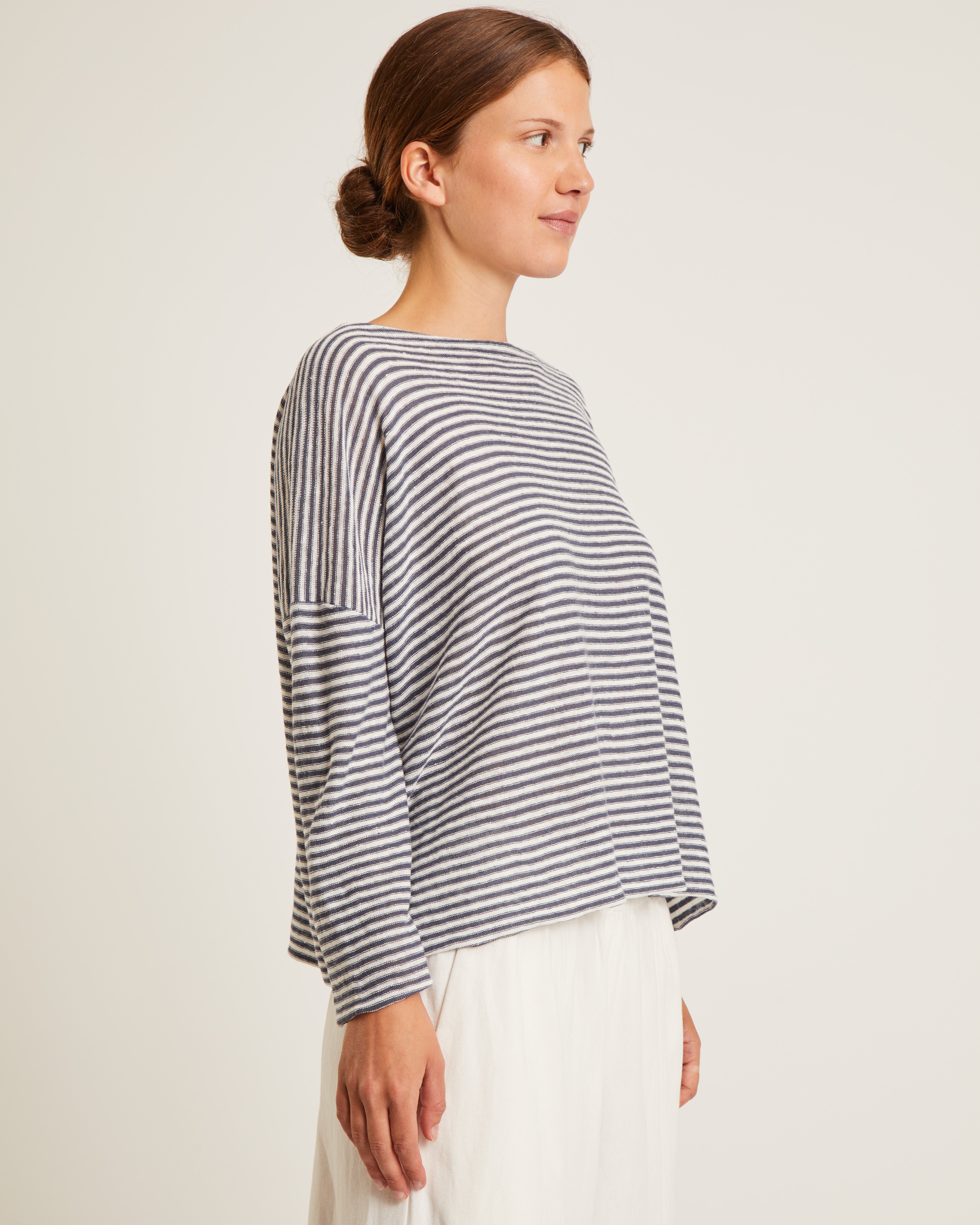Naïf - Enora Stripe Sweater - Navy White