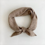 Fuzzy Wool Cravat Scarf  Mushroom
