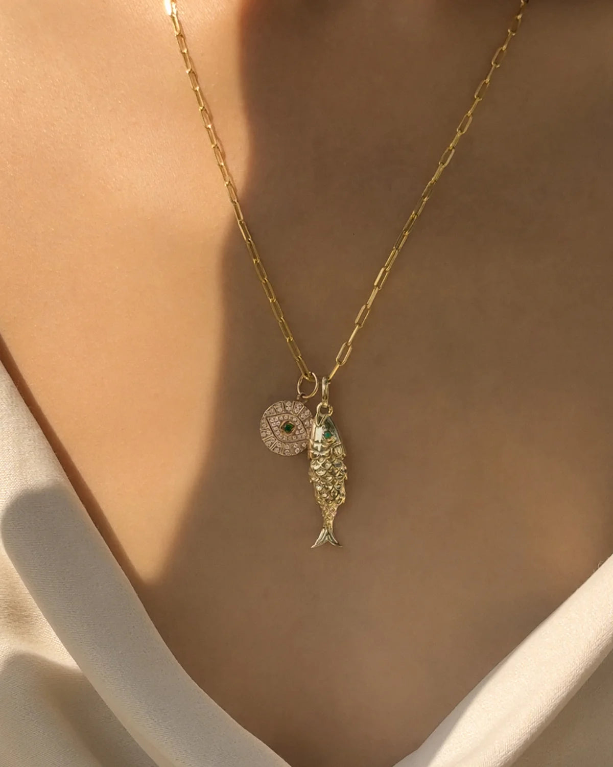 Leah Alexandra - Flat Drawn Chain Necklace – Gold -