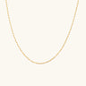Leah Alexandra - Flat Drawn Chain Necklace – Gold -