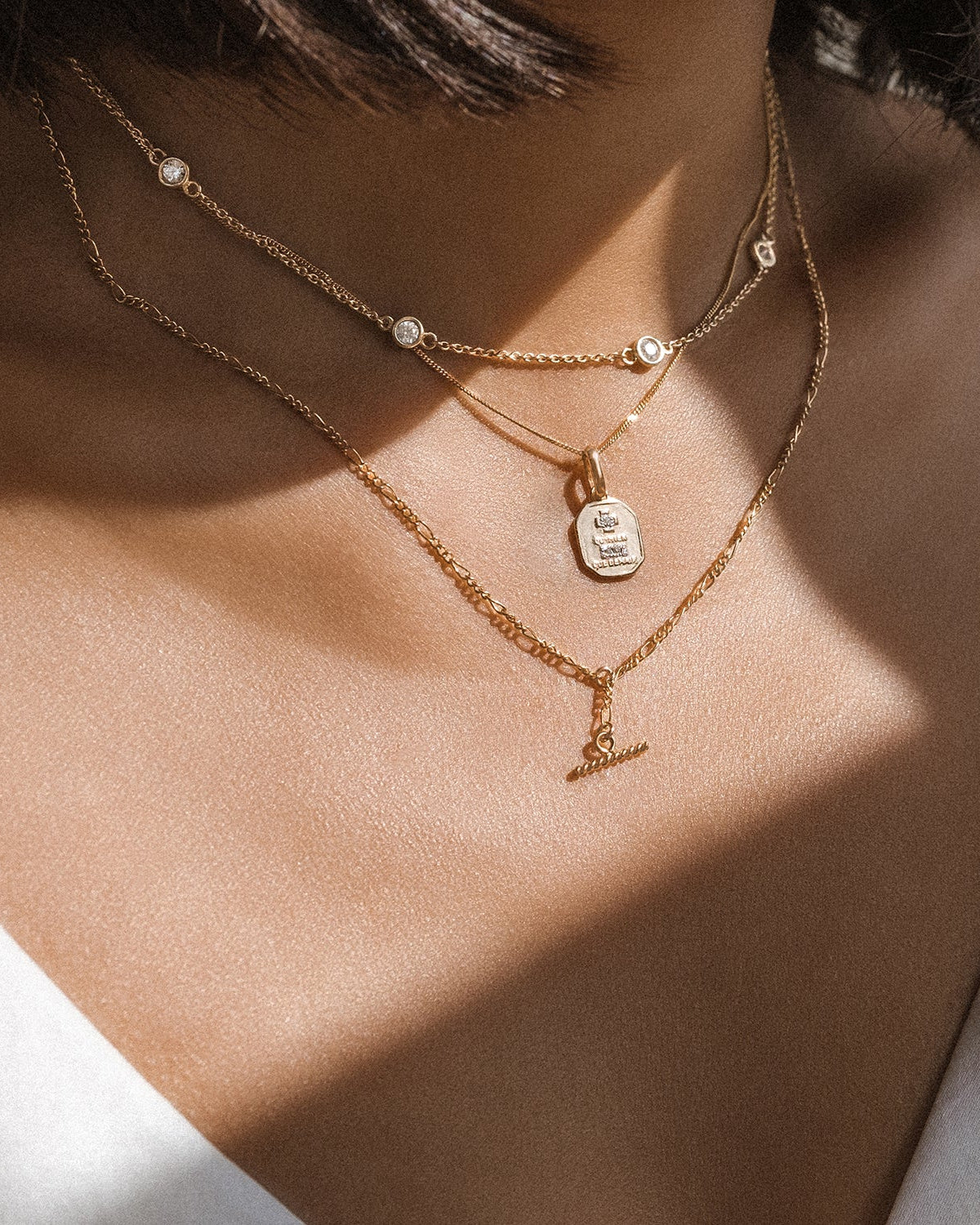 Leah Alexandra - Floatesse Necklace – Gold CZ -